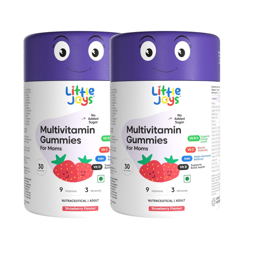 Little Joys Multivitamin For Women | 60 Day Pack | With Vitamin C, E, A, B12 D3 & B6 | Biotin, Iron, Zinc & Potassium | Boosts Immunity, Supports Bone Health & Maintains Energy Levels