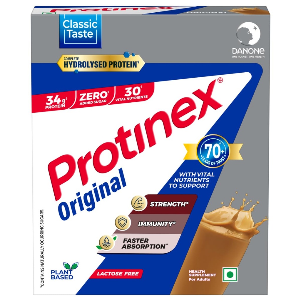 Protinex Nutritional Protein Rich Mix For Adults - (Original, 200 Gms, BIB) with Vital Nutrients to Support faster absorption & Immunity