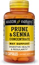 MASON NATURAL Prune Senna Focus, Daxililik və Supports Bowel & Digestive funksiyalar üçün Natural Fruit Laxative, 100 Capsules