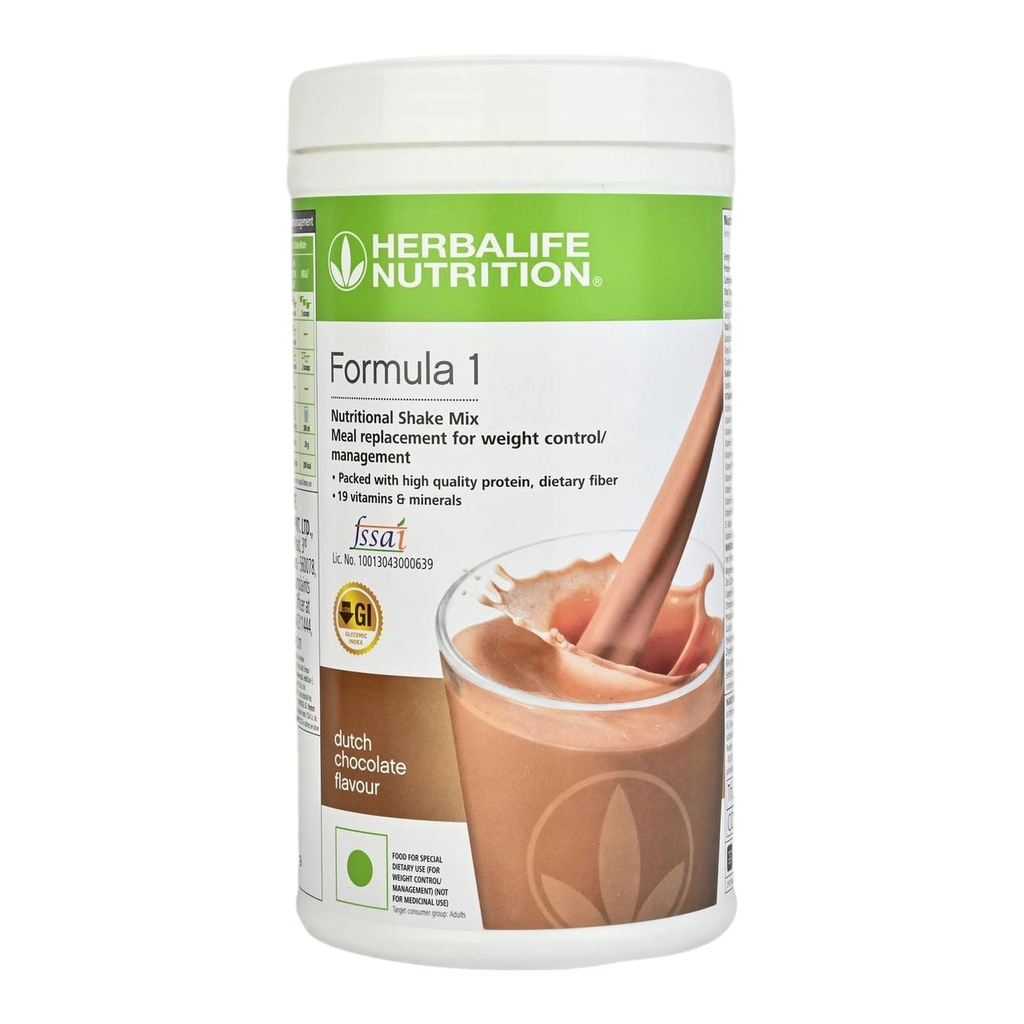 Herbalife Nutrition Formula 1 Shake for Weight Loss, 500 g (Dutch Chocolate)