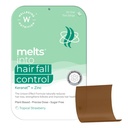 Wellbeing Nutrition Melts Hair Fall Control | Clinically Proven Keranat, Zinc, Biotin | Hair Loss Support DHT Blocker, Nourish Follicles, Improve Volume & Thickness, 30 Oral Strips