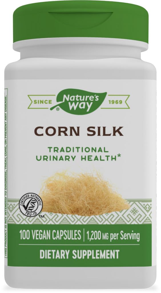 Nature's Way Corn Silk, 1,200 mg per serving 100 Vegan Capsules