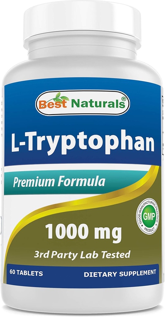 Best Naturals L- Tryptofan 1000 mg 60 tabletek