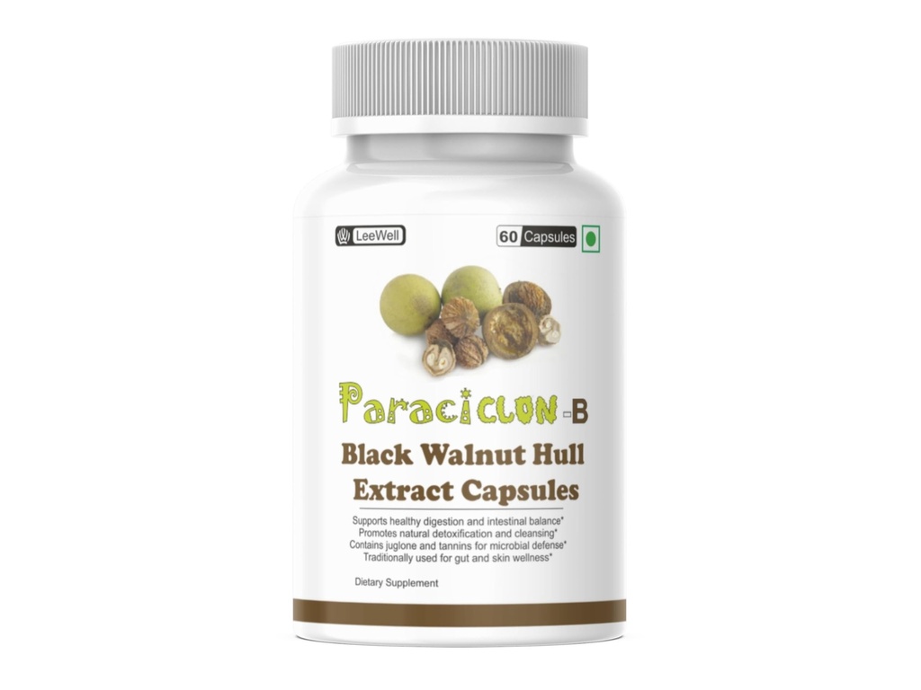 Paraciclon -B Black Walnut Hull Extract 1200mg, 60 Capsules