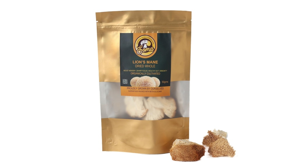 Lion's Mane Dried Whole (Diced) | Boost Brain & Gut Health | Sharp Focus