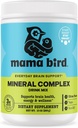 Best Nest Wellness Mama Bird Mineral Complex - Soutien à la santé cérébrale Multivitamine - Aide au développement des os pour la mère et le bébé - Supplément de boisson avec Choline et Magnésium - Citron-Lime, 285 g (30 portions)
