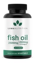 Luma Nutrition Omega 3 Fish Oil Supplement - Extra Strength 2500mg Per Serving - 2000mg EPA & DHA Per Serving - Brain and Heart Health - 60 Softgels, 30 Servings