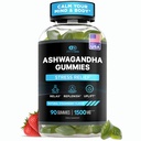Effective Nutra Ashwagandha Gummies 1500mg – Extra Strength Stress & Sleep Support – 45-Day Supply, Just 2 Gummies Daily – Vegan, Non-GMO, Third-Party Tested – Made in USA (90ct)