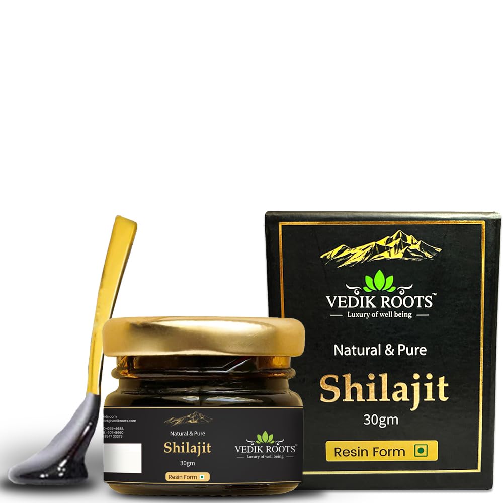 Pure Himalayan Shilajit Resin – Gold Grade 800mg | 85+ Trace Minerals & 75% Fulvic Acid | Supports Energy, Stamina & Immune Health | Third-Party Lab Tested | 30g, 75 Servings