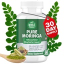 Moringa Capsules, 800mg Organic Moringa Oleifera Leaves Powder Superfood Greens Pure Moringa Pills is A Vegan, Non-GMO Energy Increase and Keep Healthy Supplement