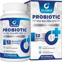 300 Milyar Probiotik CFU, 12 Strains dengan 3 Presesi Organik, Propotik Perempuan dan Pria, Tambahan harian untuk Digetical, Imune, Gut & Bloating Health, Shelf Stabil, Vegan, 60 Negara