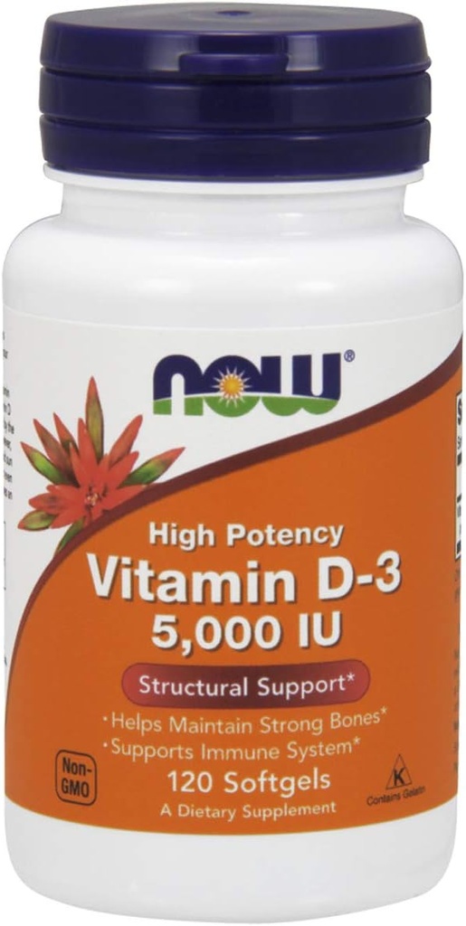 Teraz vitamín D-3 5 000 IU 120 Softgels