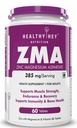 HealthyHey Nutrition ZMA and Zinc Supplement for Men & Women | Zinc and Magnesium Aspartate Supplements | Zinc tablets May Support Muscle Recovery and Sleep Quality (60 Tablets)