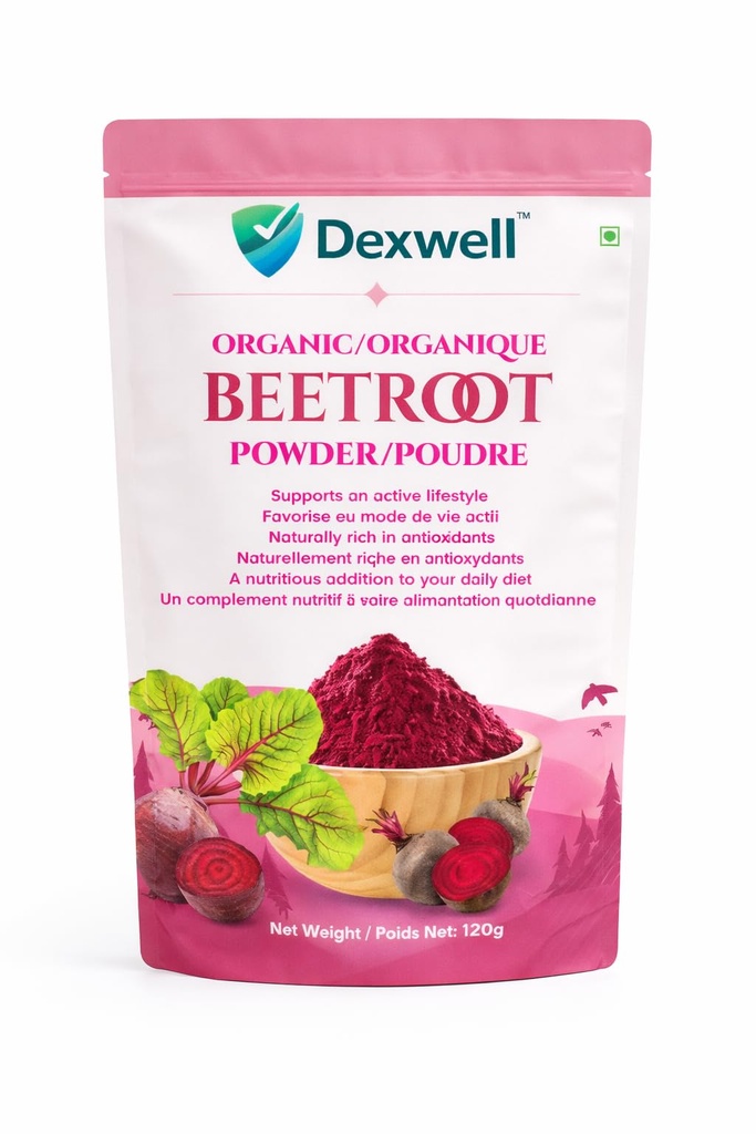 Organic Beetrooot Powder and Organic Wheatgrass Powder