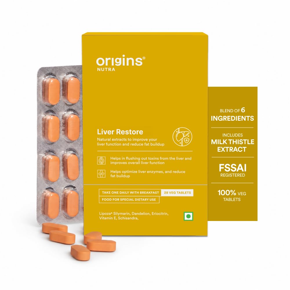 Origins Nutra Liver Restore | Milk Thistle Extract + 5 Active Ingredients