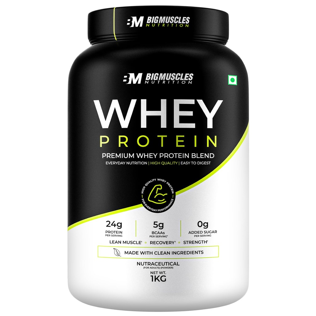Whey Protein with Fibre (Rich Chocolate, 1kg) | 24g Protein & 10g EAA | Protein Powder Powered By Xymore Tech. | No Artifical Flavour or Sweetener