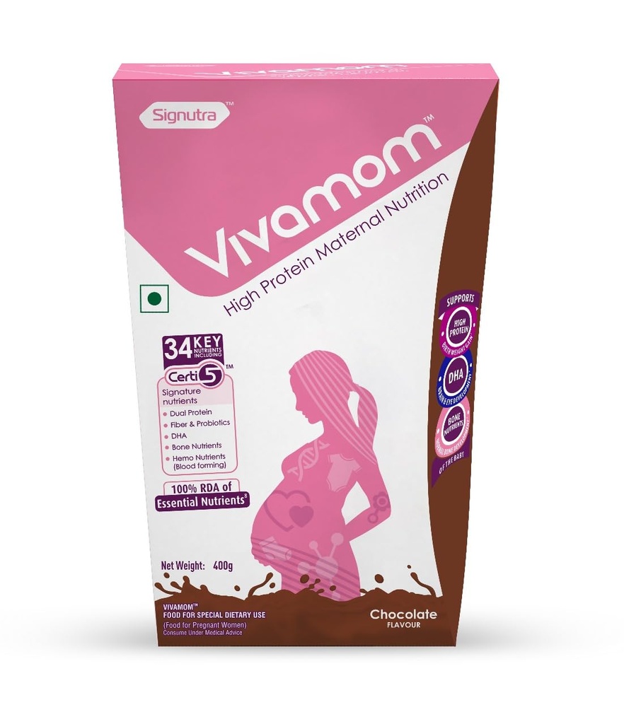 Vivamom Maternal Nutrition Supplement Powder-400 grams Bib(Chocolate)