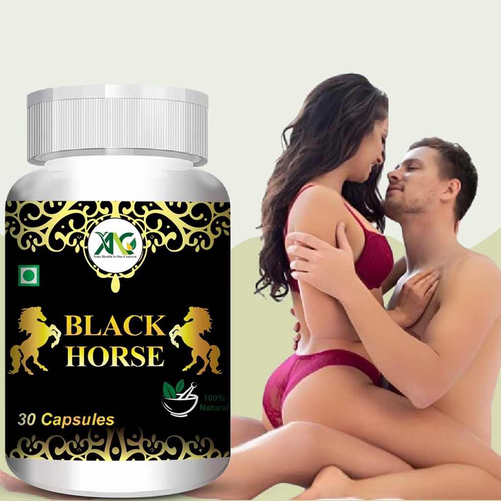Black Horse Men Power Capsule - Male Health medicines for timing - 30 Capsules