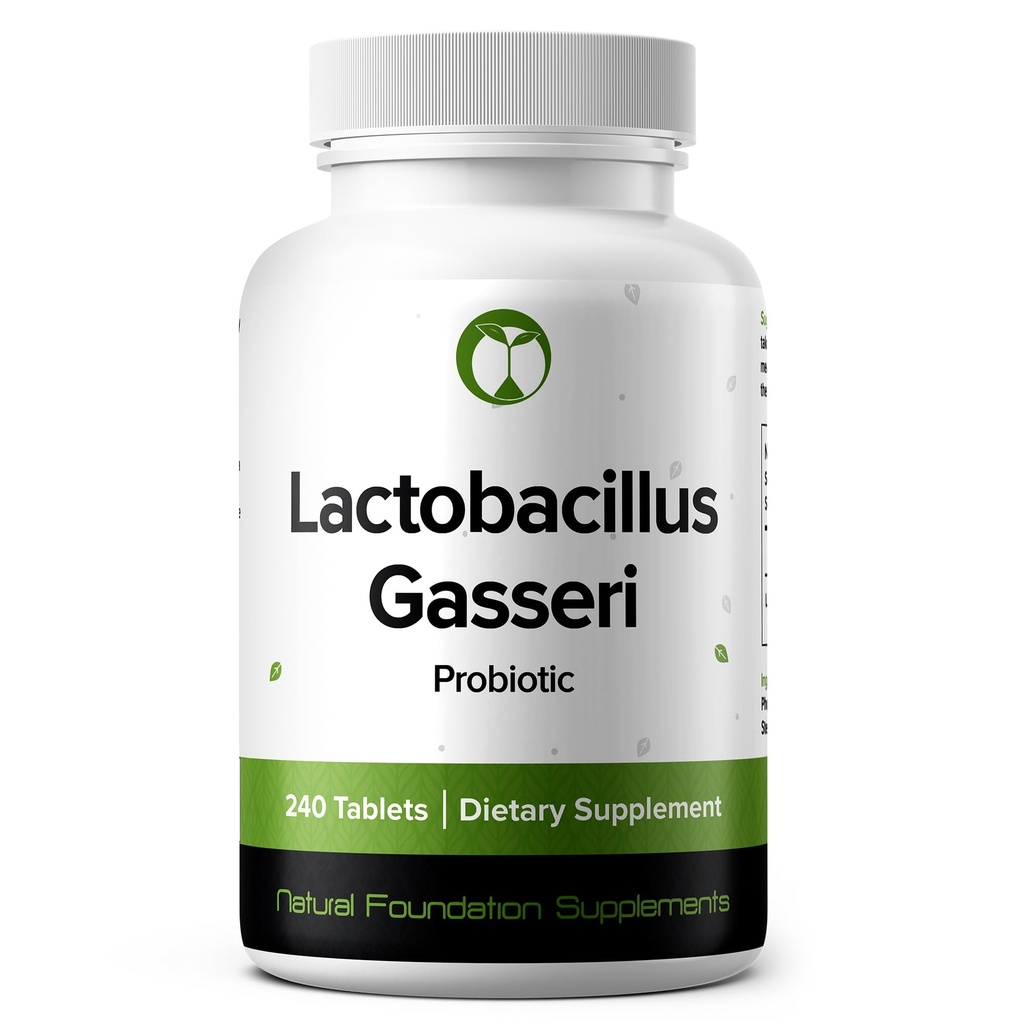 Lactobacillus Gasseri Probiotic 240 Tablets (4 Month Supply) – Researched Strain LG08 – 3 Billion CFU – Digestive Health & Antioxidant Support – GMP Certified (240, Lactobacillus Gasseri)