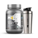 MuscleBlaze Biozyme Performance Whey Protein Powder, 1kg + Shaker