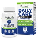 Probulin Daily Care Probiotic Supplement, Digestive, Gut, and Immune Health Support Capsules for Men and Women, 10 Billion CFU, Vegan, 30 Count Bottle