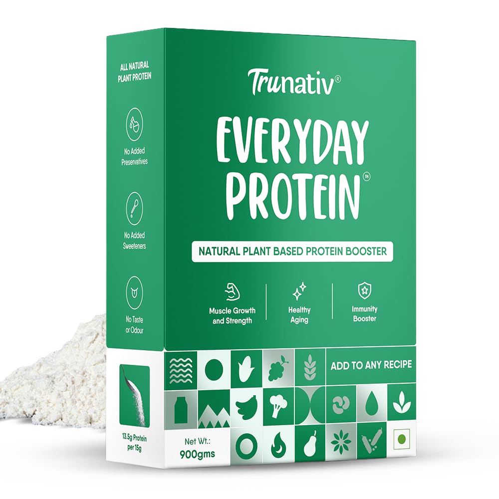 TruNativ Everyday Cookable Plant Protein | 13.5g Protein per Serve | Soy, Pea & Brown Rice Protein | Vegan | Keto Friendly | Cook, Bake & Blend | Family Nutrition | 900g (Pack of 1)