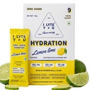 I LYTE YOU – Electrolyte Powder Hydration Sticks | Zero Sugar | Sodium, Potassium & Magnesium with Vitamins B12, C & D3 | For Workout, Travel & Daily Hydration | Lemon Lime | 9 Sachets