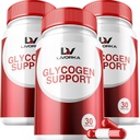 3 Kemas - Glycogen Dukungan, Glycogen Control Advanced Formula, Glycogen Capsules, Glycogen Fix dengan Import Ingreations, 30 Capsules Per Botol selama 90 Hari