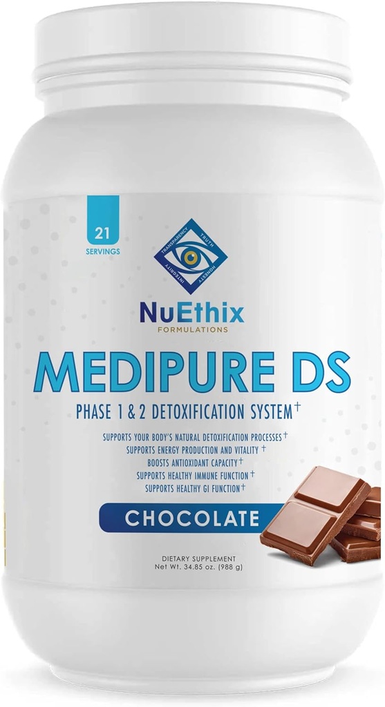 NuEthix Formulations Medipure DS with Rice Protein Phase 1 & 2 Detoxification System, Additive to Help Support Body...