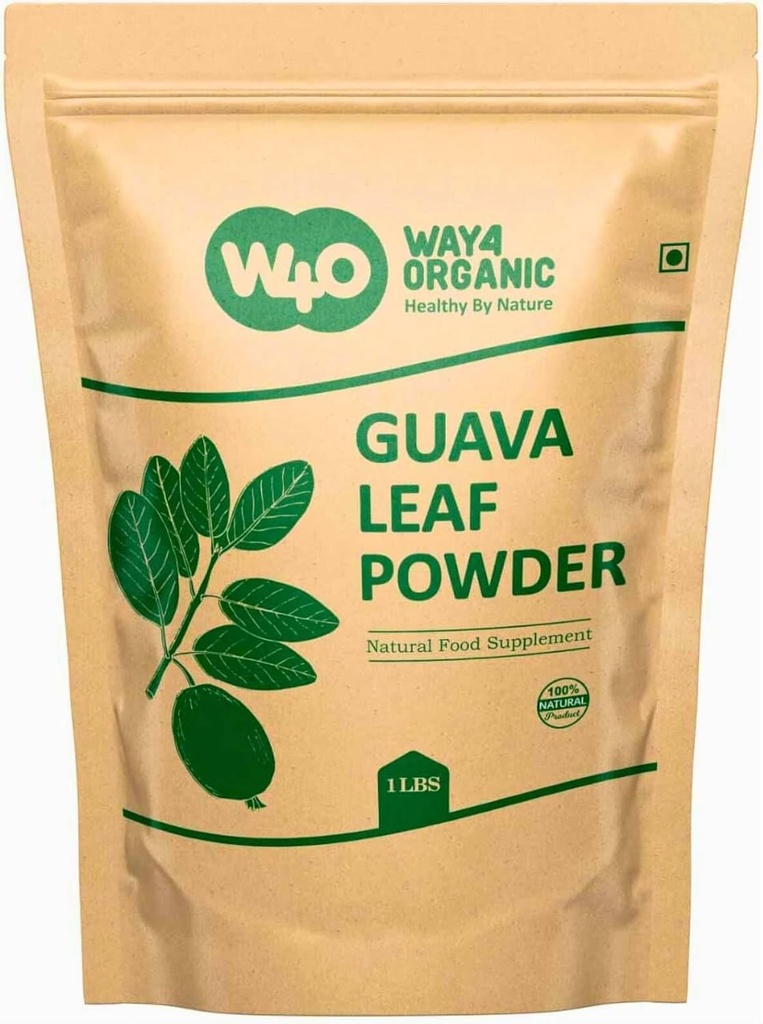 Guava Leaf pulver (100% naturlig og ren), Guava Leaf te, hår re-Growth, hud og negler, ingen preservativer, 100% ren Guava blader (pakke med 1)