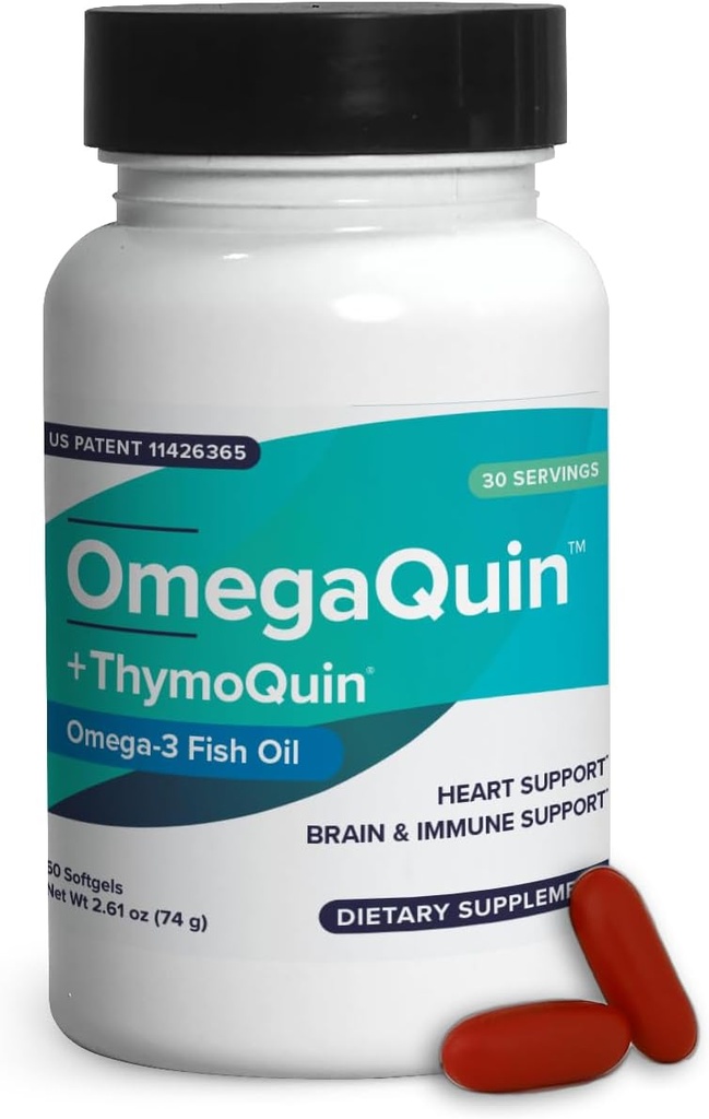 OmegaQuin Black Seed Oil + Vivo Mega Fish Oil | Sünergistilised Omega-3 & Thymoquinone Supplement