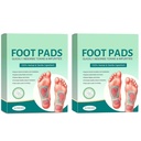 100% Herbal And Gentle Ingredient Detox Foot Pads, 20 Pieces, Natural Ingredients for Sleep AidPain Relief, Toxin Removal with Bamboo Vinegar and Acupoint Micro-Massage Technology detox foot patch (Pack of 2)
