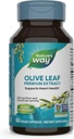 Nature's Way Olive Leaf Premium Extract Supplement, Supports Heart Health*, 250 мг на сервировку, без глютена, веган, 60 капсул (упаковка может отличаться)