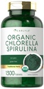 Carlyle Organic Chlorella Spirulina Tablets | 1300 Count | 50/50 Blend | Non-GMO and Gluten Free Supplement