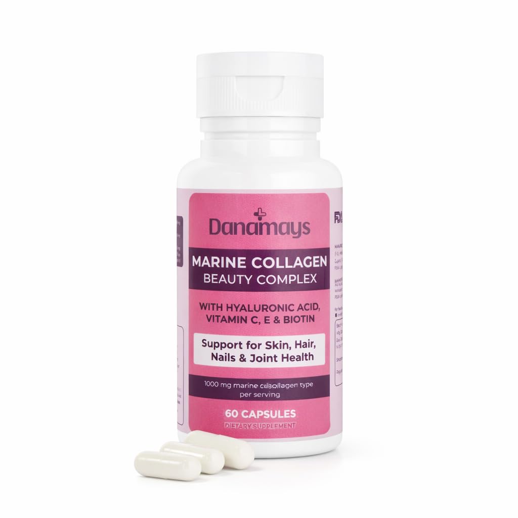 Marine Collagen Supplement, 1000mg, 60 Capsules