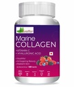 Sambhav Marine Collagen Capsules with Vitamin C, Hyaluronic Acid, Vitamin E & Biotin | 3000mg Marine Collagen Powder Supplement for Anti-Aging, Radiant Skin & Youthful Glow - 60 Capsules