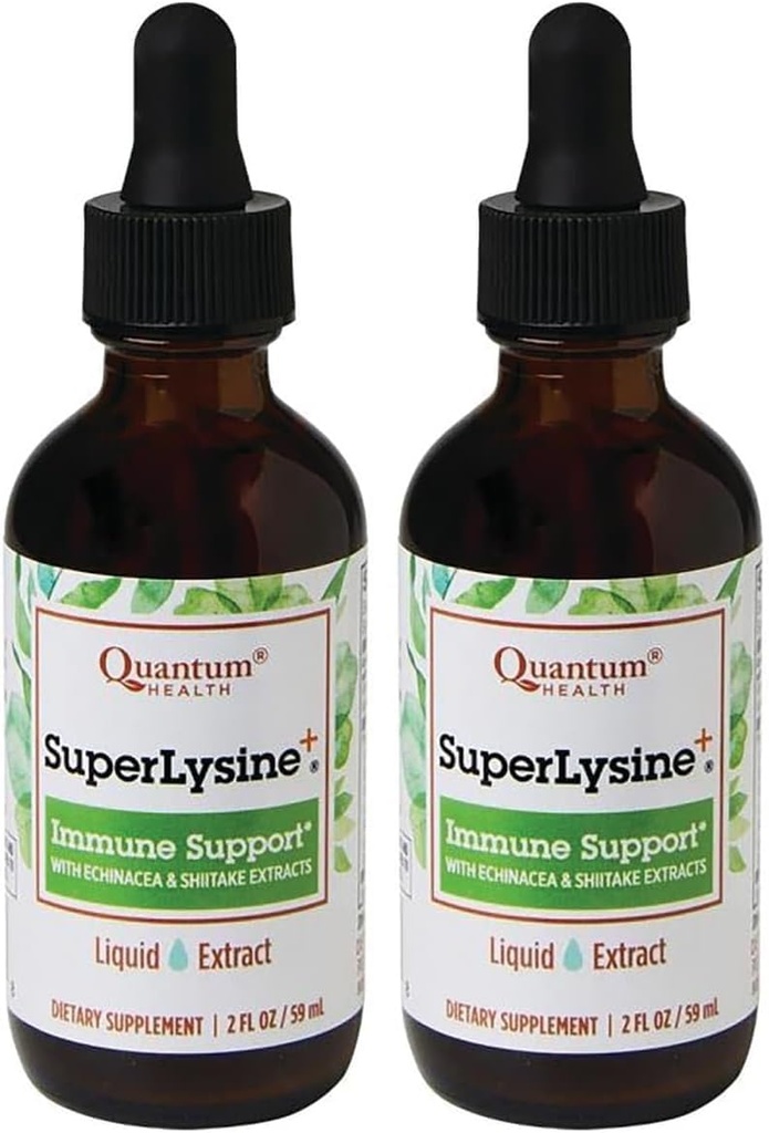 Quantum Super Lysine + maye ekstraktı 2 fl oz (59 ml) maye (Pack of 2)
