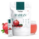 YuRadian 6-In-1 Marine Collagen Powder With Hyaluronic Acid, Vitamin C & E , Lycopene And Peptide | Skin Radiance Collagen Supplement for Women & Men | Youthful Skin Glow, Elasticity & Hydration | No Added Sugar | 15 Servings (150g)