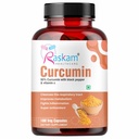 Curcumin 100 veg capsules-with 95% Curcuminoids - Higher Absorption- Antioxidant & Anti-inflammatory Supplement - For Skin, Joint Support, Boosts Immune System