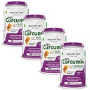 HealthyHey Nutrition Curcumin with Bioperine 1310mg (Ultra Pure) | 90 Vegetable Capsules with Piperine - Pack of 4