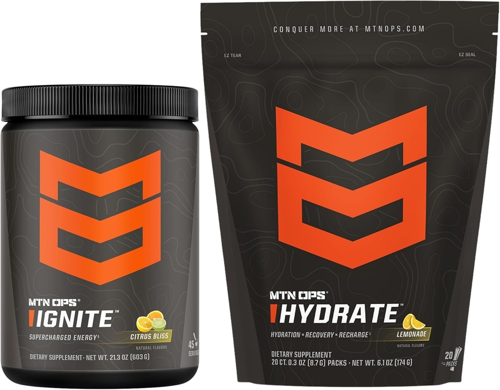 MTN OPS Ignite Цитрус Bliss + Hydrate Lemonade Bundle