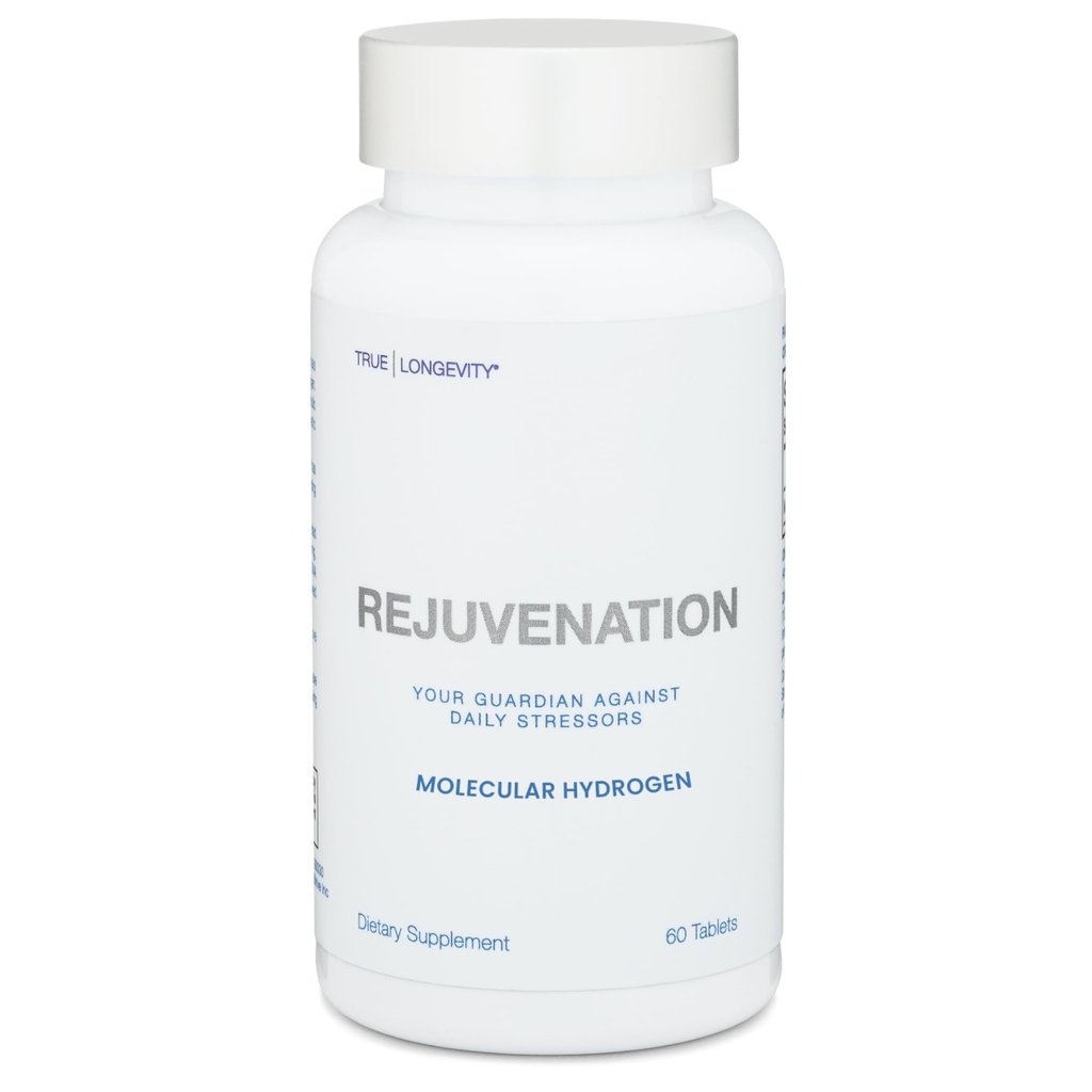 DRINK HRW Rejuvenation Molecular Hydrogen Water Tablets: 12 ppm H2, Patented, USA Made, IHSA-Certified Hydrogen & Magnesium Supplement. Supports Energy, Recovery, Cognitive Function (Unflavored, 60Ct)