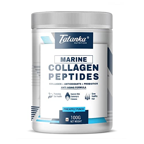 Marine Collagen Peptides 6000MG Enriched with Antioxidant Probiotics (PINEAPPLE PUNCH, 100g)