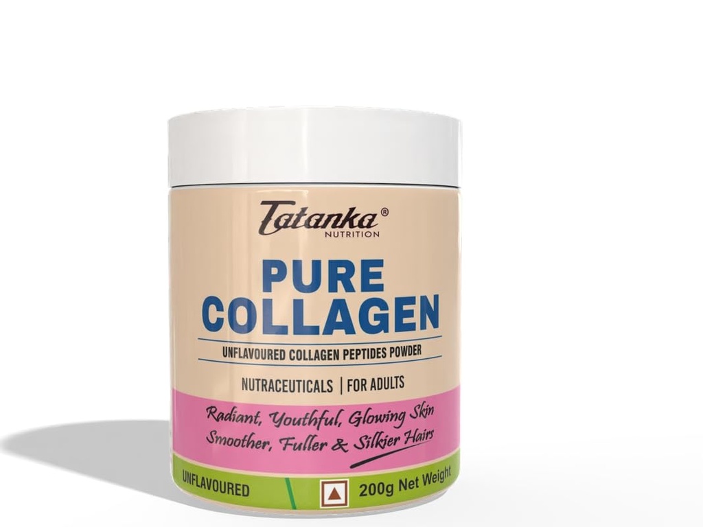 Marine Collagen, Pure Supplement Powder For Men Women | Zero Fillers No FIshy Burps | Supports Skin,Hairs,Nails & Joints Health | Non vegeterian -200g (Unflavoured) Pack of - 2