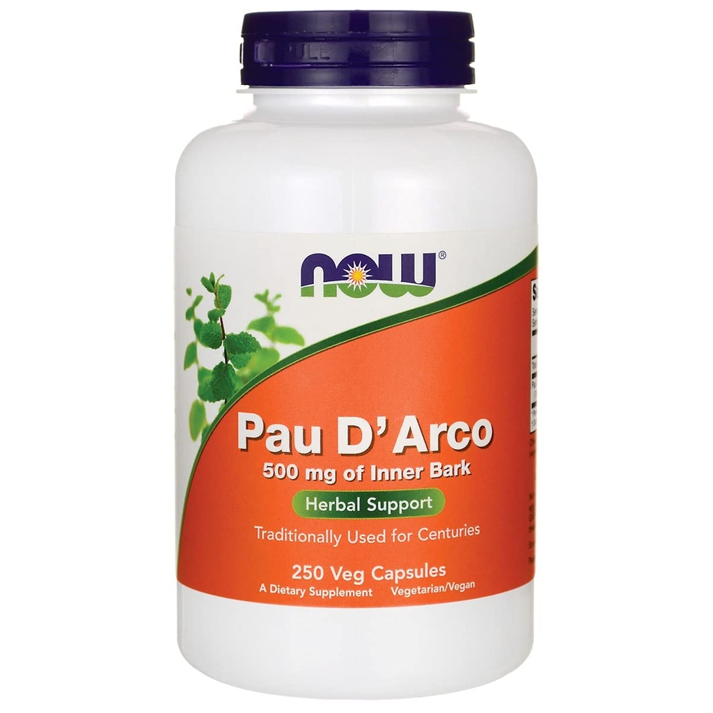 Now Foods Pau D' Arco, 250 Caps 500 mg