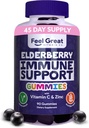 Feel Great Sambucus Elderberry Gumies z cinkom in vitaminom C za odrasle 