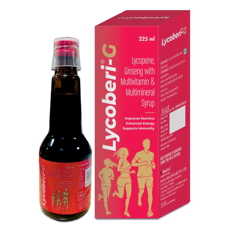 G Multivitamin and Multimineral Syrup help to Improves Stamina Enhances Energy and Supports Immunity Booster for Men and Women 225 ML(Pack of 1)