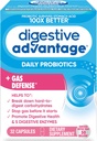 Enzyme ו Probiotic קפסולות Probiotic- Digestive Advantage 32 קפסולות, שורד 100x עדיף על 50 מיליארד CFU רגיל, לשבור מזון, עוזר למנוע גז
