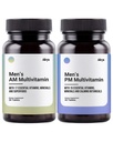 AKYA Men’s Daily Multivitamin AM & PM Formula | Ashwagandha, L-Cartinine, Magnesium | Energy, Stamina & Muscle Recovery Support for Active Men | 60 Total Tablets (30 AM + 30 PM) | Pack of 1