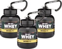OnMyWhey - Protein Powder and Supplement Funnel Keychain, Přenosný to- Container pro posilovnu, cvičení, Fitness, a cestování - TSA schváleno, Classic 3-Pack